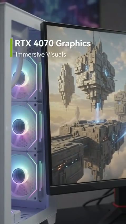 Gaming Desktop & Monitor Product Ad thumbnail